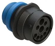 9 POSITION RECEPTACLE, PIN, ISOBUS, SHELL SIZE 24, REDUCED DIAMETER SEAL (BLUE), SMALL THREAD ADAPTER 86AK2801