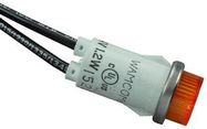 LAMP, INCANDESCENT INDICATOR, 12V, 80mA, WIRE LEADED