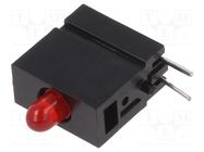 LED; in housing; 2.8mm; No.of diodes: 1; red; 20mA; 60°; 1.2÷4mcd MENTOR