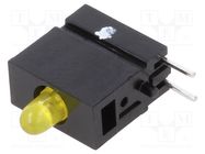 LED; in housing; 2.8mm; No.of diodes: 1; yellow; 2mA; 60°; 1.2÷4mcd MENTOR
