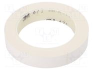 Tape: marking; white; L: 33m; W: 19mm; Thk: 0.13mm; 2.5N/cm; 130% 3M