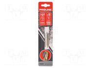 Drill bit; for metal; Ø: 2mm; high speed steel; 5pcs; blister PROLINE