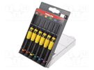 Kit: screwdrivers; precision; Phillips,slot,Torx®; plastic box PROLINE