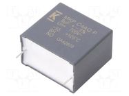 Capacitor: polypropylene; DC-Link; 8uF; THT; ESR: 8mΩ; C4AQ-P; ±5% KEMET