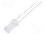 LED; 5mm; blue; 500÷750mcd; 50°; Front: flat; 2.8÷3.6V; No.of term: 2 OPTOSUPPLY