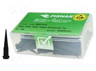 Needle: plastic; 1.25"; Size: 25; straight,conical; 0.25mm; ESD FISNAR