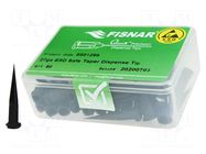 Needle: plastic; 1.25"; Size: 30; straight,conical; 0.15mm; ESD FISNAR