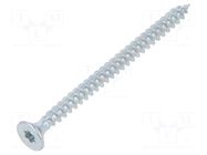 Screw; for wood; 4.5x50; Head: countersunk; Torx®; TX20; zinc BOSSARD