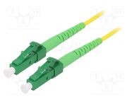 Fiber patch cord; OS2; LC/APC,both sides; 15m; LSZH; yellow LOGILINK