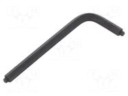 Wrench: hex key; with pilot; HEX 6mm; Overall len: 96mm; DIN 6911 BOSSARD