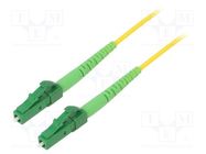 Fiber patch cord; OS2; LC/APC,both sides; 20m; LSZH; yellow LOGILINK