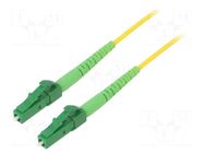 Fiber patch cord; OS2; LC/APC,both sides; 20m; LSZH; yellow LOGILINK
