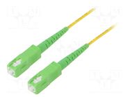 Fiber patch cord; OS2; SC/APC,both sides; 20m; LSZH; yellow LOGILINK