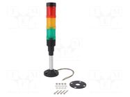 Signalling column; red/yellow/green; LED; 24VDC; 24VAC; HBJD-40 ONPOW