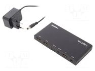 Splitter; HDCP 2.2,HDMI 2.0; black; Input: HDMI socket LOGILINK