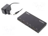 Splitter; HDCP 2.2,HDMI 2.0; Input: HDMI socket; black LOGILINK