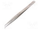 Tweezers; 140mm; for precision works; Blades: narrow,curved WELLER