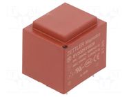 Transformer: encapsulated; 2.8VA; 230VAC; 15V; 187mA; PCB ZETTLER