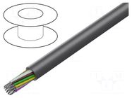 Wire; LiYY A; 21x26AWG; unshielded; 300V; Cu; stranded; dark grey LAPP