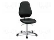Chair; ESD; Seat dim: 460x440mm; 470÷610mm; black EUROSTAT GROUP