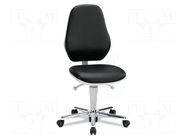 Cleanroom acces: chair; black; 460x440mm; 470÷610mm; ESD EUROSTAT GROUP