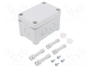 Enclosure: junction box; X: 65mm; Y: 95mm; Z: 60mm; wall mount; ABS FIBOX