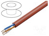 Wire: control cable; YnTKSY; 2x2x1mm; Insulation: PVC; Colour: red TECHNOKABEL