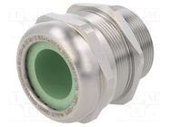 Cable gland; with long thread; M40; 1.5; IP68; stainless steel HUMMEL