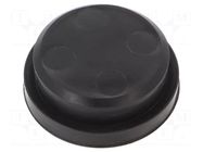 Plugs; 25mm; elastomer; Seal Plug DS; black; -20÷80°C; IP54 HUMMEL