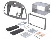 Radio frame; Hyundai; 2 DIN; silver PER.PIC.