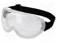 Safety goggles; Lens: transparent; Features: adjustable tape LAHTI PRO