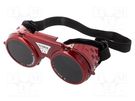 Safety goggles; Lens: welding; Features: adjustable head strap LAHTI PRO