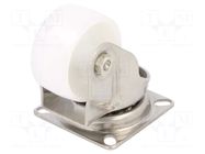 Transport wheel; Ø: 50mm; W: 24mm; H: 73.5mm; torsional; polyamide RADER