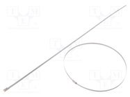 Cable tie; L: 521mm; W: 4.6mm; stainless steel AISI 304; 900N; MBT 