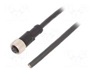 Cable: for sensors/automation; M12; PIN: 5; straight; 5m; plug; 4A AMPHENOL LTW