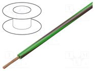 Wire; H05V-K,LgY; stranded; Cu; 1.5mm2; PVC; green-brown; 300V,500V BQ CABLE