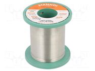 Tin; lead free; Sn96,5Ag3Cu0,5; 0.7mm; 500g; reel; 3.5%; Flux: SW26 STANNOL