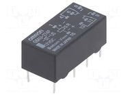 Relay: electromagnetic; DPDT; Ucoil: 12VDC; Icontacts max: 2A; G6A OMRON Electronic Components