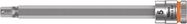 8740 A HF Zyklop bit socket with holding function, 1/4" drive, 5.0x100.0, Wera