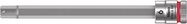 8740 A HF Zyklop bit socket with holding function, 1/4" drive, 6.0x100.0, Wera