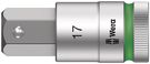 8740 C HF Zyklop bit socket with 1/2" drive with holding function, 17.0x60.0, Wera