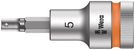 8740 C HF Zyklop bit socket with 1/2" drive with holding function, 5.0x60.0, Wera