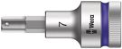 8740 C HF Zyklop bit socket with 1/2" drive with holding function, 7.0x60.0, Wera