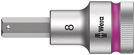 8740 C HF Zyklop bit socket with 1/2" drive with holding function, 8.0x60.0, Wera
