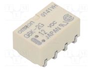 Relay: electromagnetic; DPDT; Ucoil: 12VDC; Icontacts max: 1A OMRON Electronic Components