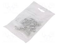 Cap for LED profiles; grey; 20pcs; ABS; GEN2; SURFACE10 TOPMET