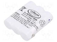 Re-battery: Ni-MH; AA; 3.1V; 1500mAh; soldering lugs; 46x15x52mm CELLEVIA BATTERIES