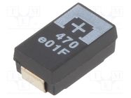 Capacitor: tantalum-polymer; 470uF; 2.5VDC; TPF; SMD; ±20%; 2000h PANASONIC