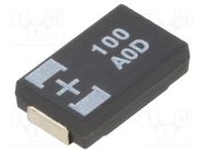 Capacitor: tantalum-polymer; 100uF; 10VDC; TPC; SMD; ±20%; 2000h PANASONIC