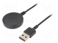 Cable: for smartwatch charging; Samsung; 1m; 1A; black AKYGA